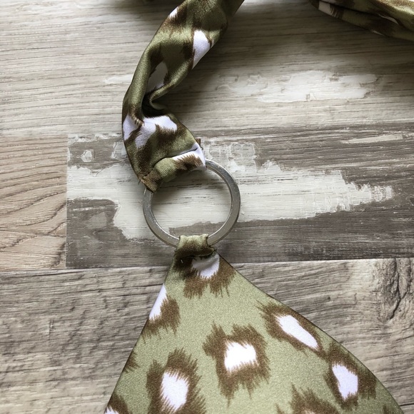 NWT Women’s Green Leopard Print 2 Piece Bikini - Picture 5 of 15